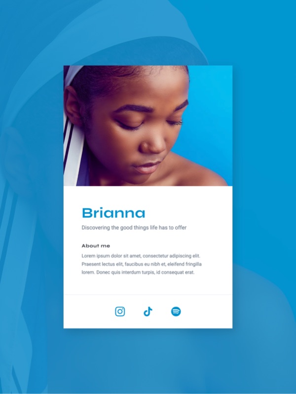 Brianna template preview