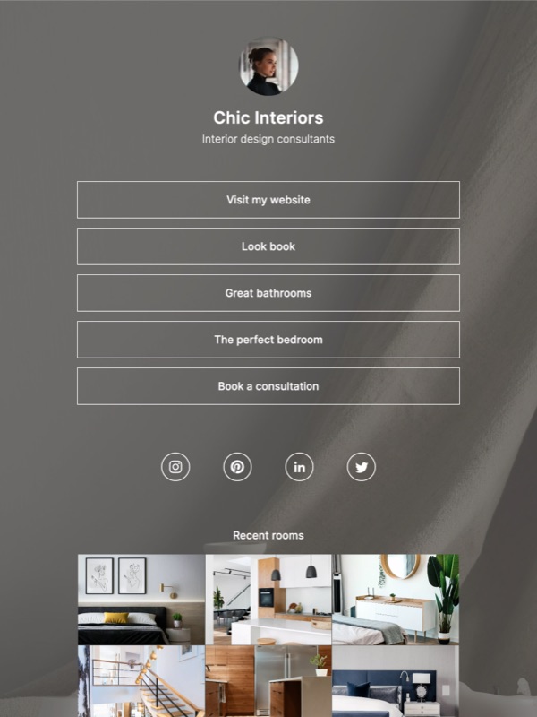 Interiors template preview