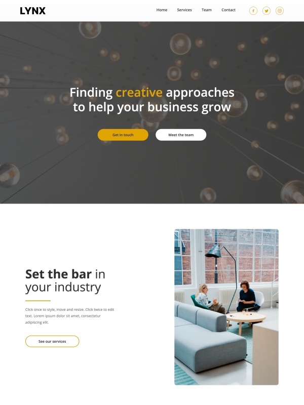 Lynx template preview