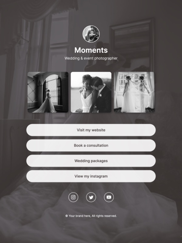 Moments template preview