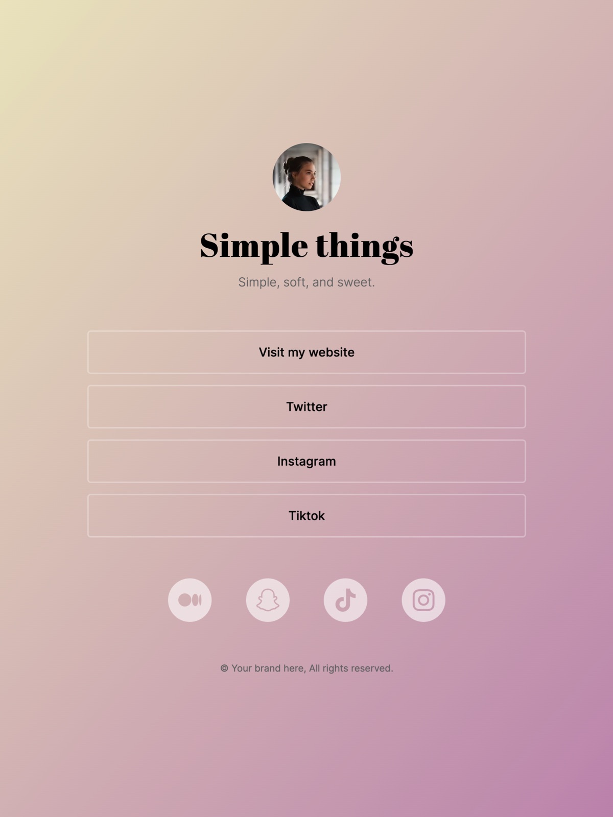 Simple things template preview